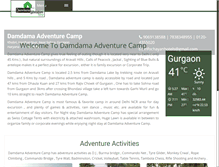 Tablet Screenshot of damdamaadventurecamp.com